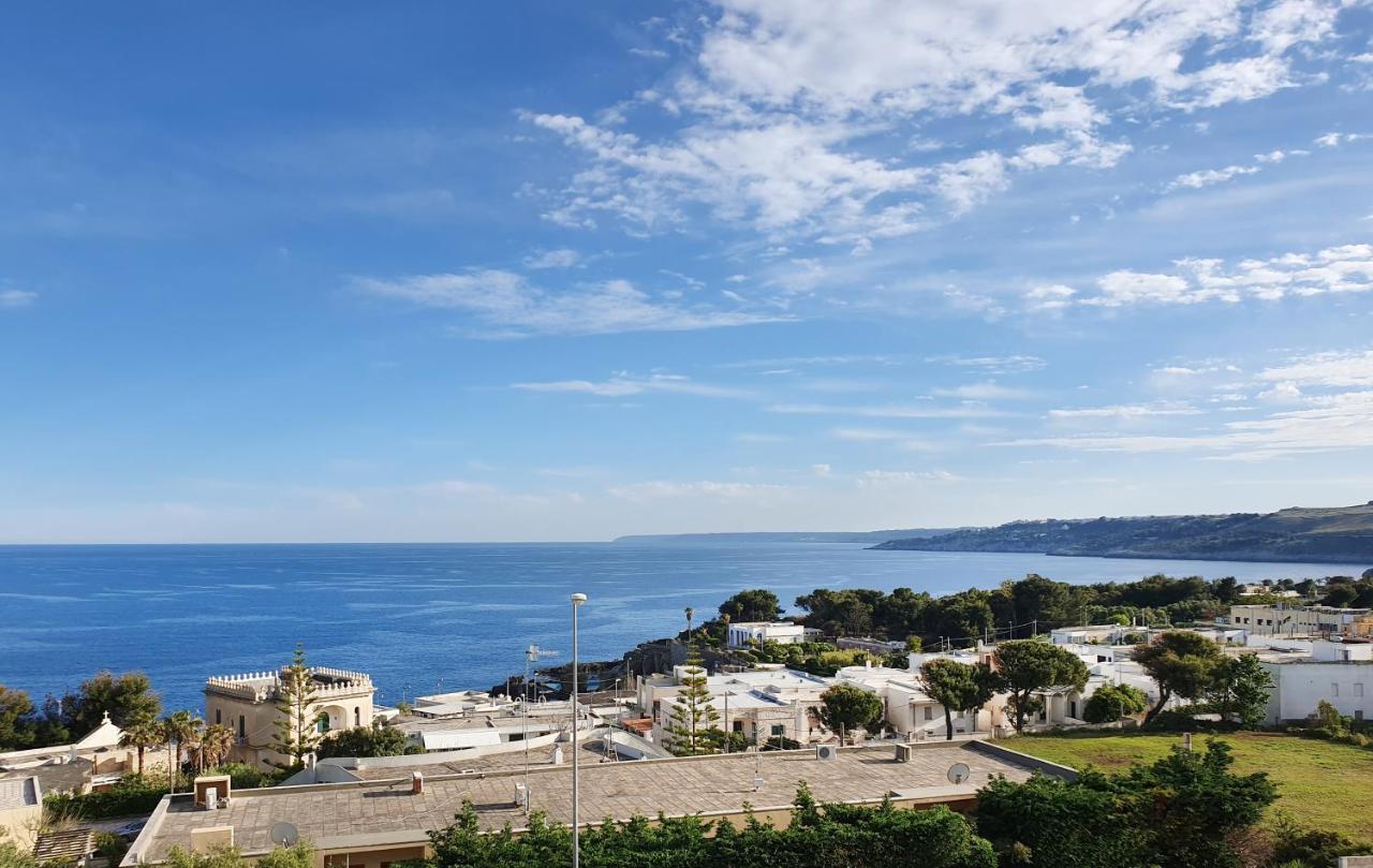 Casa Con Terrazza Vista 180° Sulla Costa Orientale Leilighet Santa Cesarea Terme Eksteriør bilde